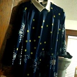 Collared Multicolor Dress